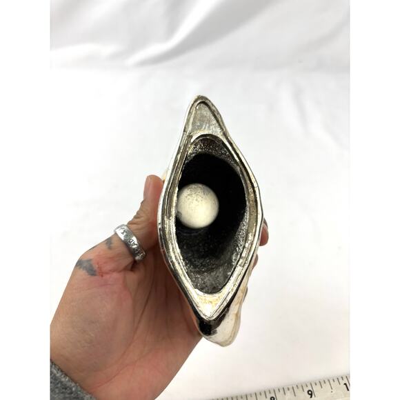 Mid-Century Modern Gold Tone Snail Candle Holder Vintage Decor MCM - Picture 5 of 11